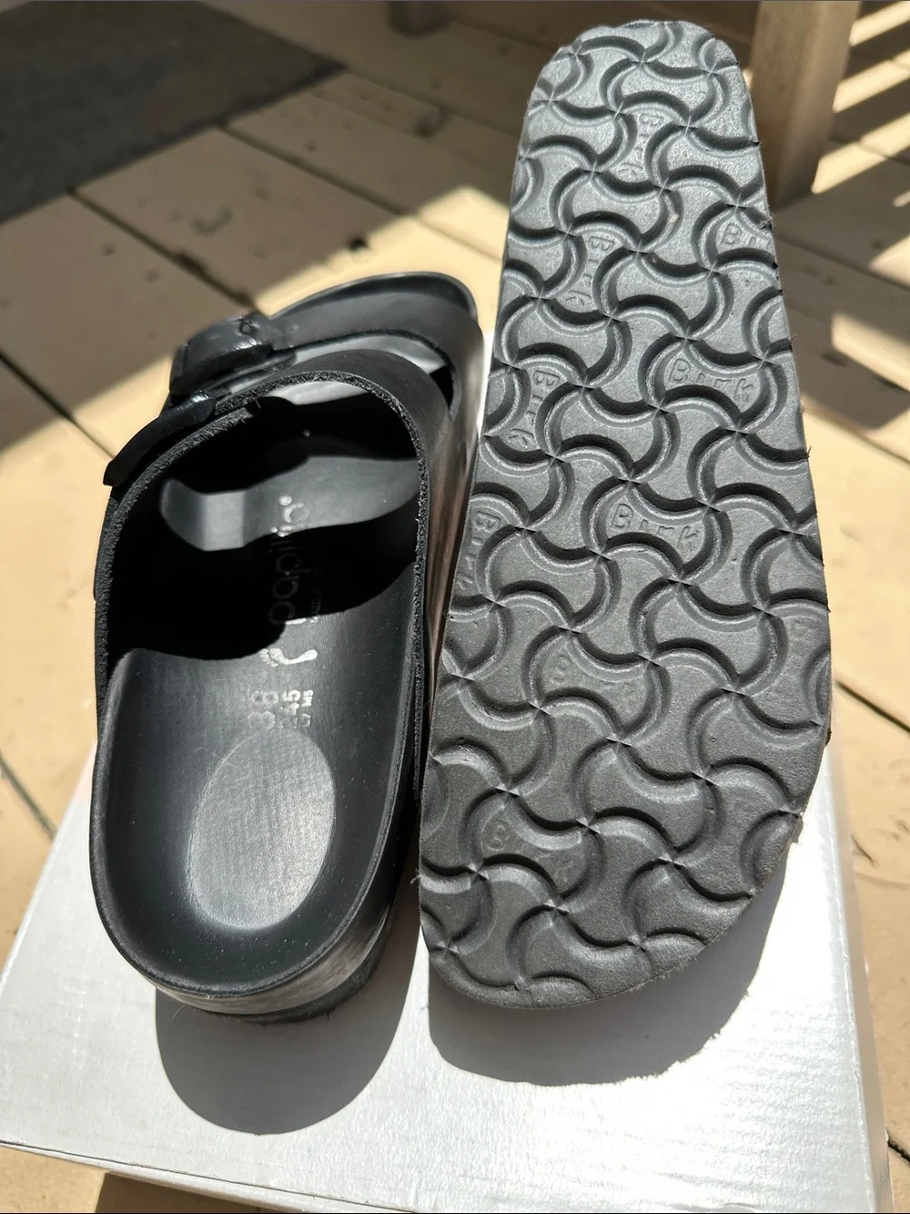 Birkenstock Papillio Arizona narrow fit platform sandals size 38